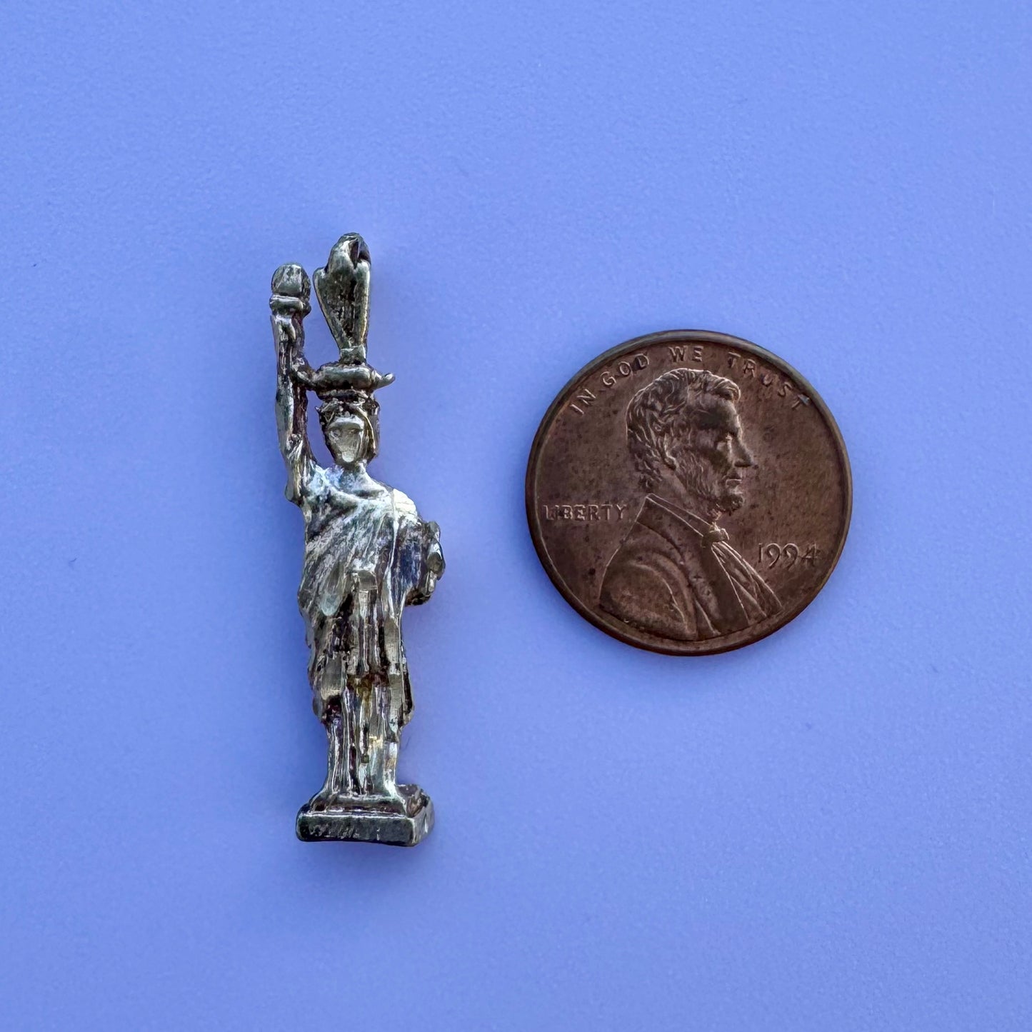 Vintage Lady Liberty Charm